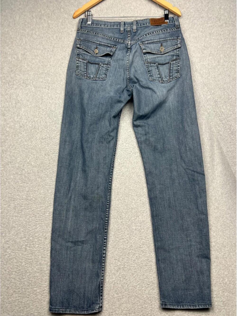 Y2K 90s Lucky Brand Dungarees Zen Straight Leg Jeans Womens Sz 32 Flap Pocket
